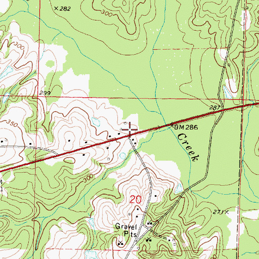 Topographic Map of Robert Lotts (historical), MS