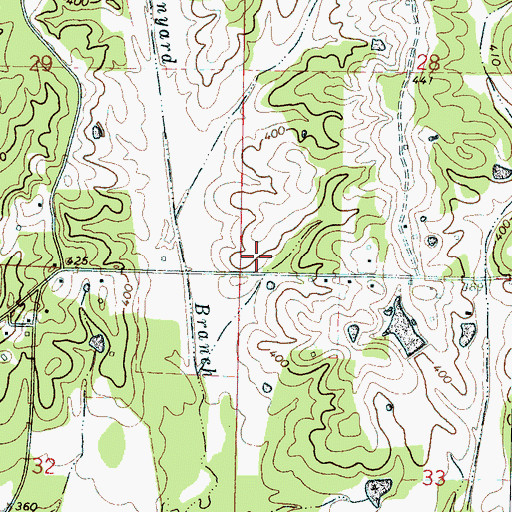 Topographic Map of Boyd School (historical), MS