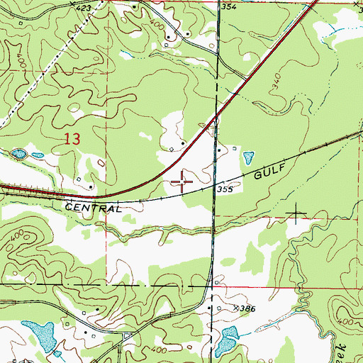Topographic Map of Cannon (historical), MS