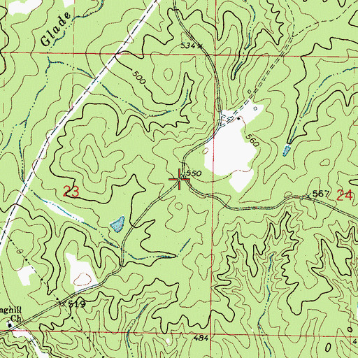 Topographic Map of Dido (historical), MS