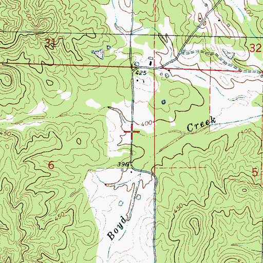Topographic Map of Dranes Mills (historical), MS