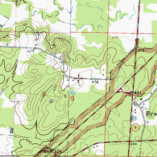 Topographic Map of Robinsons Store (historical), MS