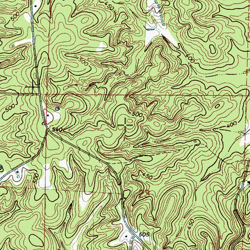 Topographic Map of Rockport Church (historical), MS