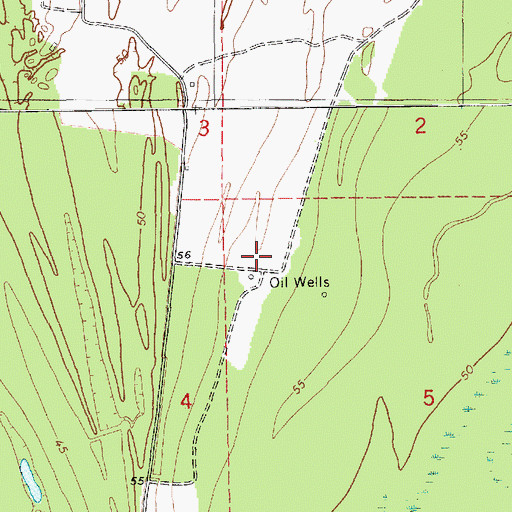 Topographic Map of Arnot Oil Field, MS