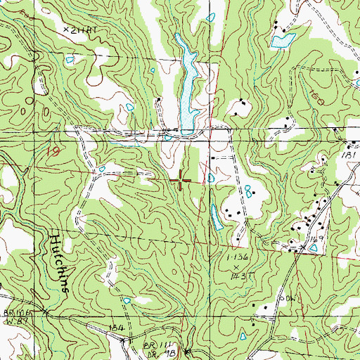 Topographic Map of Buckhurst Oil Field, MS