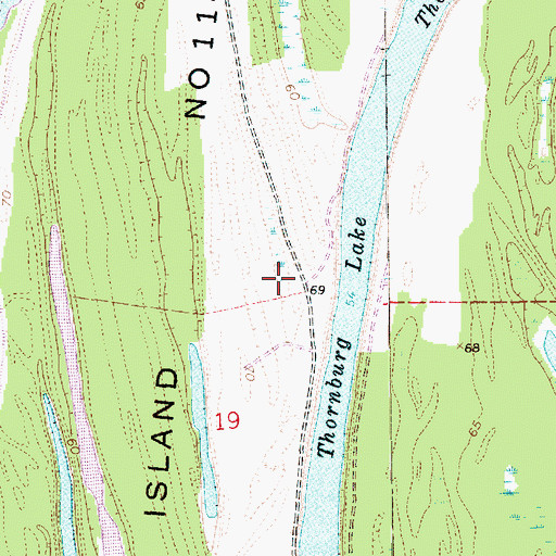 Topographic Map of Cotton Valley Oil Field, MS