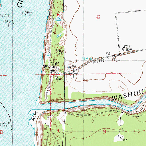 Topographic Map of East Fairview Oil Field, MS