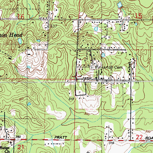 Topographic Map of Township of Union (historical), AR