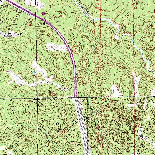 Topographic Map of Fatherland Church, MS
