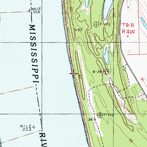 Topographic Map of Ford Landing (historical), MS