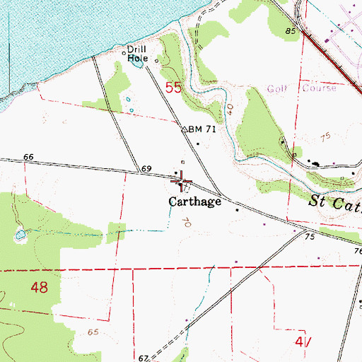 Topographic Map of Forest Aid Church, MS