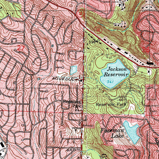 Topographic Map of Unity Church, AR