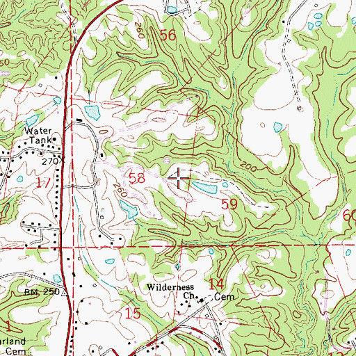 Topographic Map of Grafton Oil Field, MS