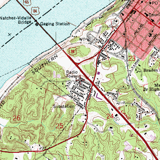 Topographic Map of Greater New Bethlehem Baptist Church, MS