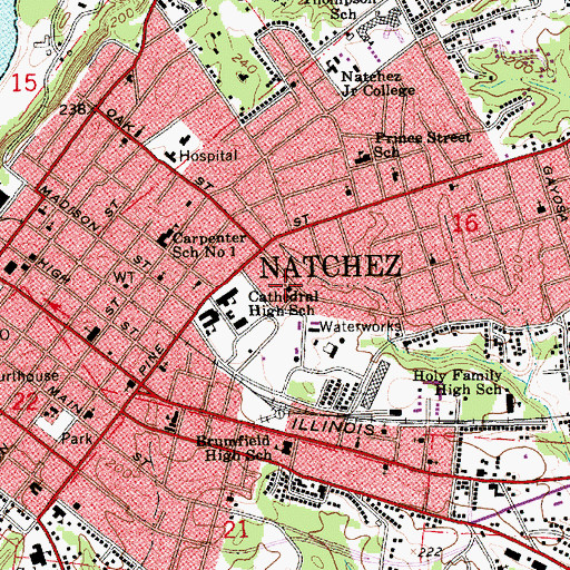 Topographic Map of Greater New Zion Baptist Church, MS