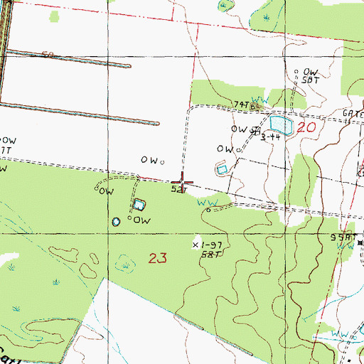 Topographic Map of Hilo Oil Field, MS