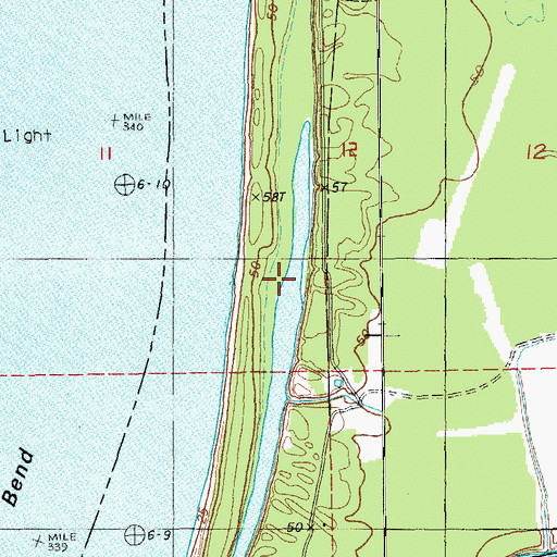Topographic Map of Long Lake, MS