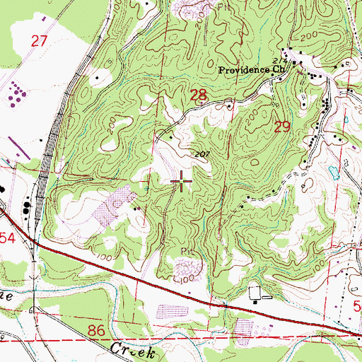 Topographic Map of Majorca Oil Field, MS