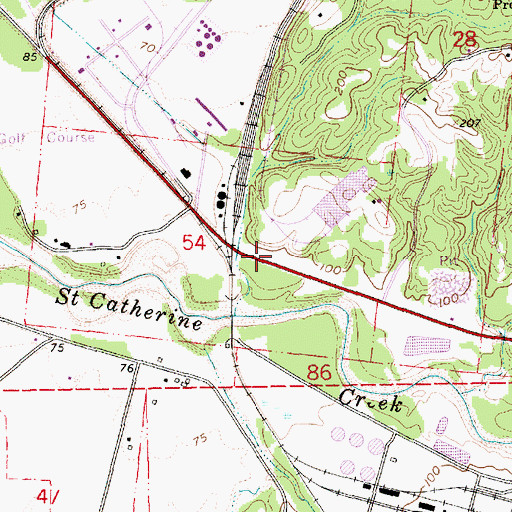 Topographic Map of Majores Plantation (historical), MS