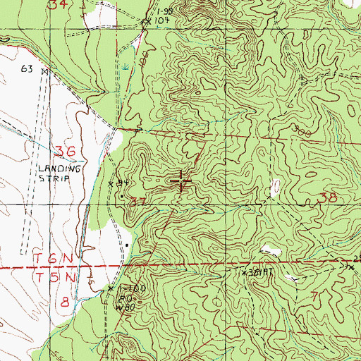 Topographic Map of New Era Oil Field, MS