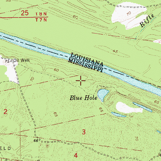 Topographic Map of North Cowpen Point Oil Field, MS