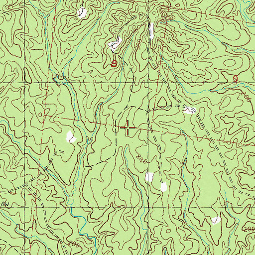 Topographic Map of North Overton Oil Field, MS