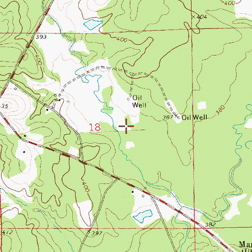 Topographic Map of Gerald Cemetery, MS