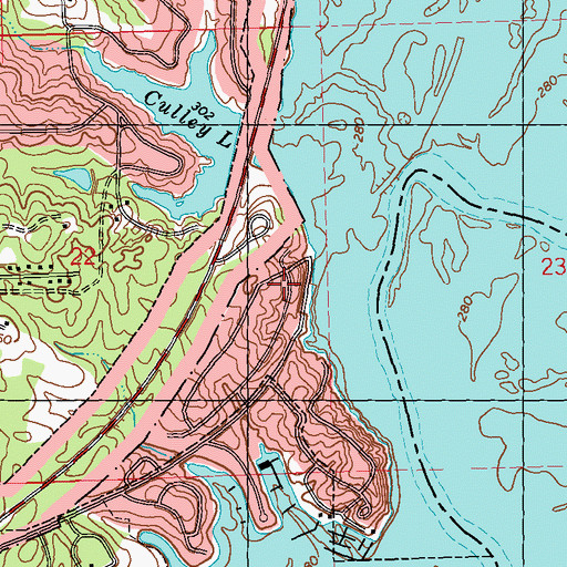 Topographic Map of Tavern Hill, MS