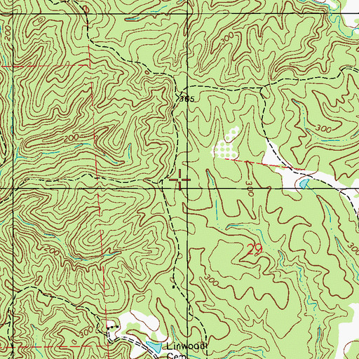 Topographic Map of Arcole Plantation (historical), MS