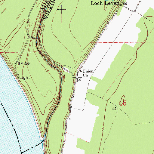 Topographic Map of Artonish School (historical), MS