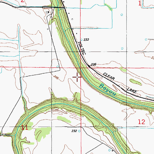 Topographic Map of Wayne School (historical), AR