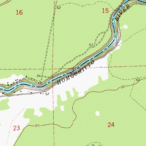 Topographic Map of Saint Mary School (historical), MS