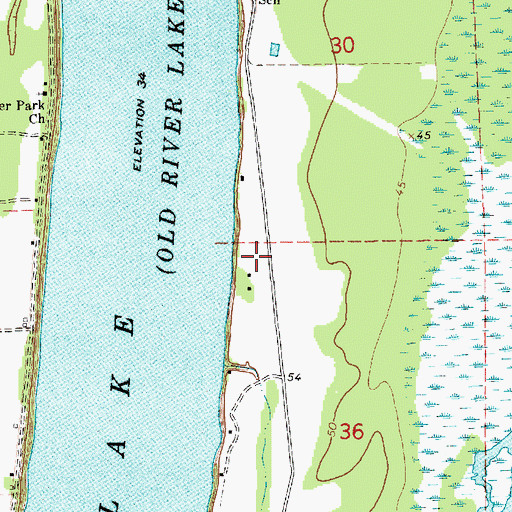 Topographic Map of Singleton Cemetery, MS