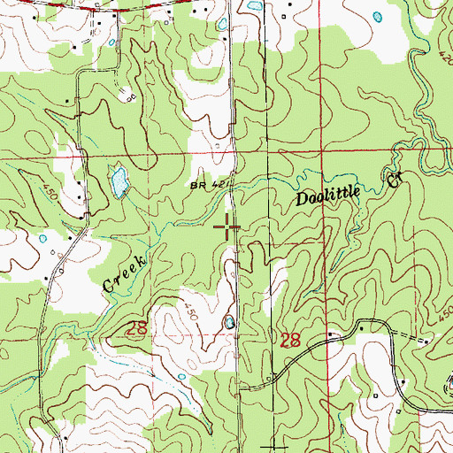 Topographic Map of Edwards School (historical), MS