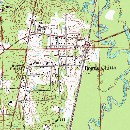 Topographic Map of New Zion Union Church, MS