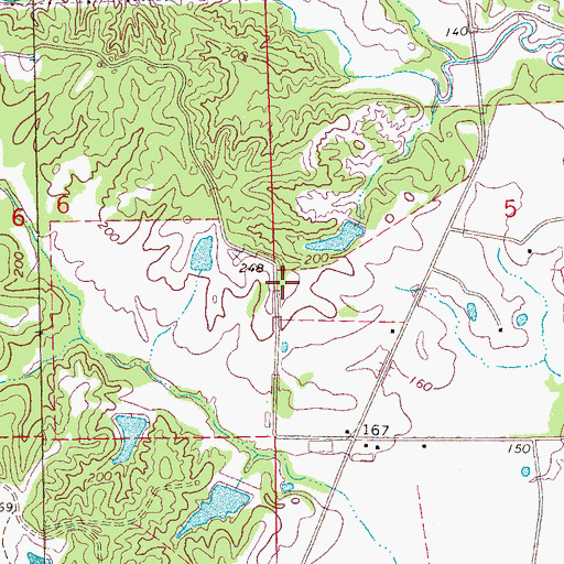 Topographic Map of Bethlehem School (historical), MS