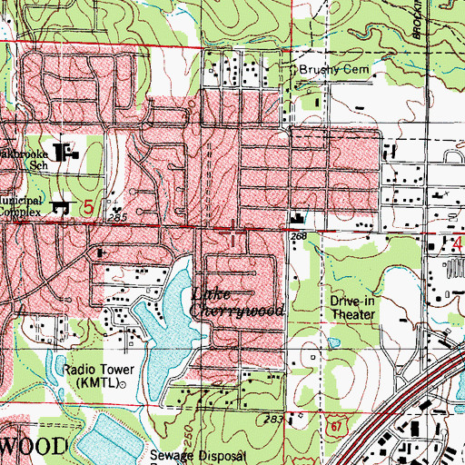Topographic Map of Wilks Academy, AR