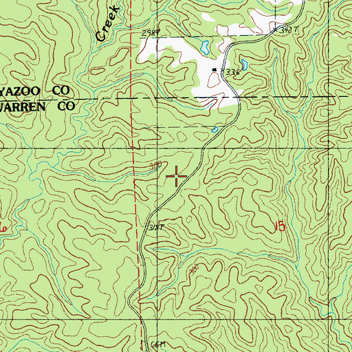 Topographic Map of Magnolia (historical), MS