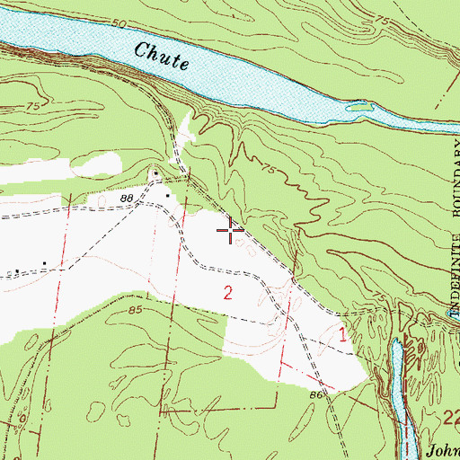Topographic Map of Palmyra (historical), MS