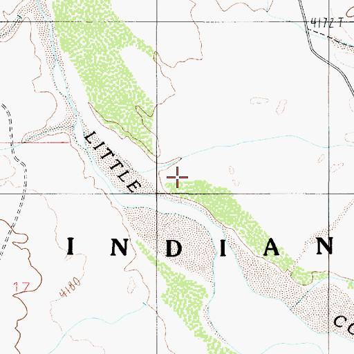 Topographic Map of Landmark Wash, AZ