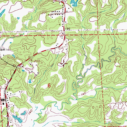 Topographic Map of Warren County Farm (historical), MS