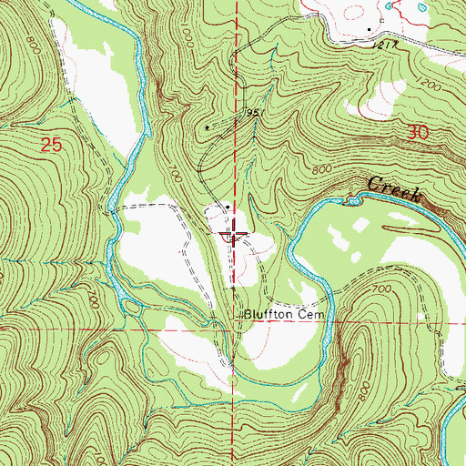 Topographic Map of Archey (historical), AR