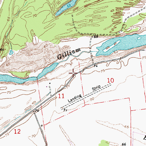 Topographic Map of Buena Vista (historical), MS