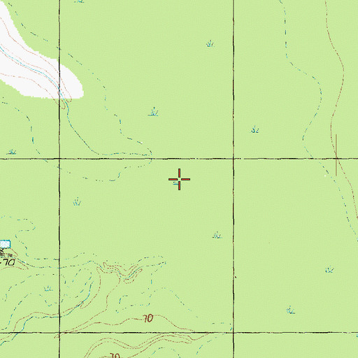 Topographic Map of Calvits Lake, MS