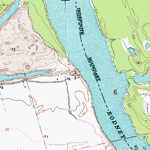 Topographic Map of Gilliam Landing, MS