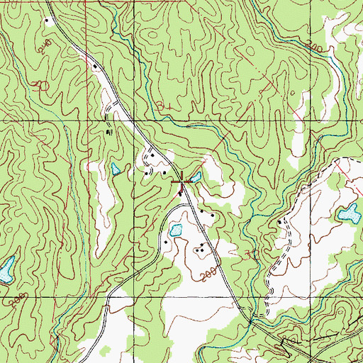 Topographic Map of North Fork (historical), MS