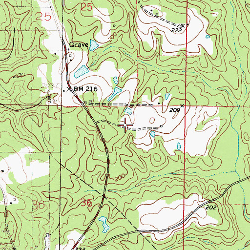 Topographic Map of Wilson (historical), MS