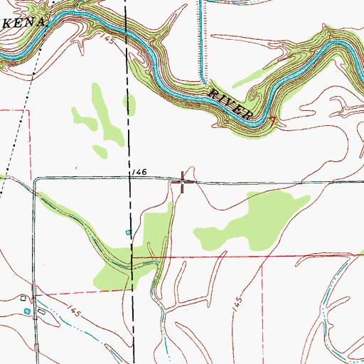 Topographic Map of Bethlehem Church (historical), MS