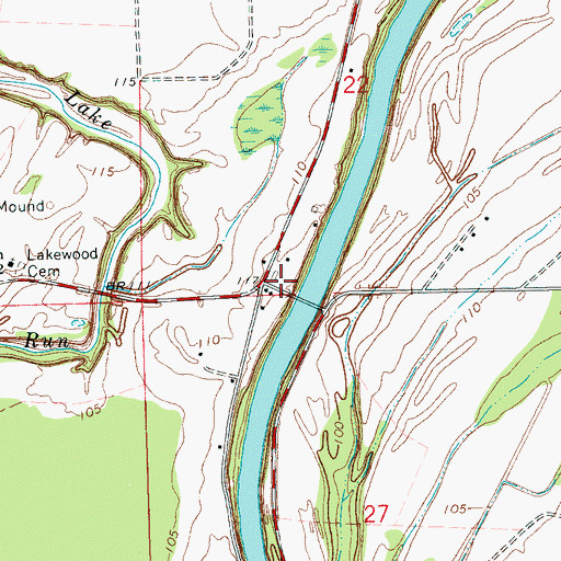 Topographic Map of Bethlehem School (historical), MS