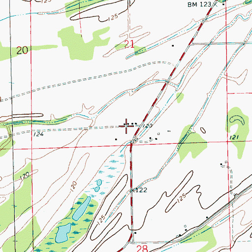Topographic Map of Church of God (historical), MS